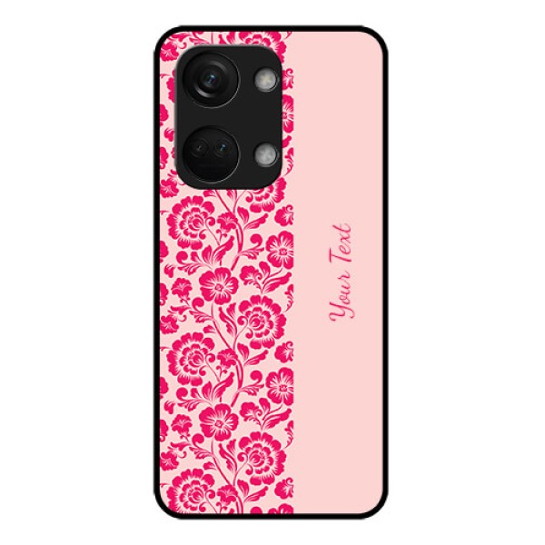 OnePlus Nord 3 5G Custom Glass Phone Case - Attractive Floral Pattern Design