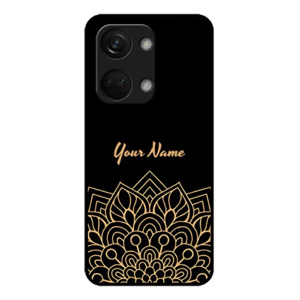 OnePlus Nord 3 5G Custom Glass Phone Case - Golden mandala Design
