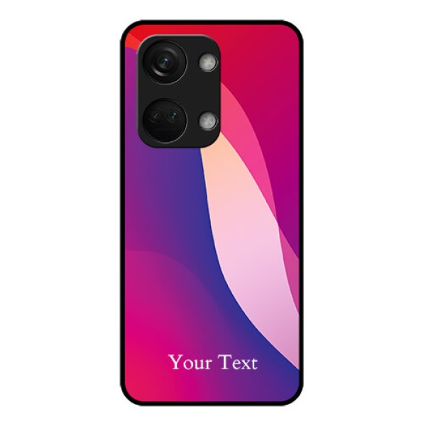 OnePlus Nord 3 5G Personalized Glass Phone Case - Digital abstract Overlap Design OnePlus Nord 3 5G Personalized Glass Phone Case - Digital abstract Overlap Design