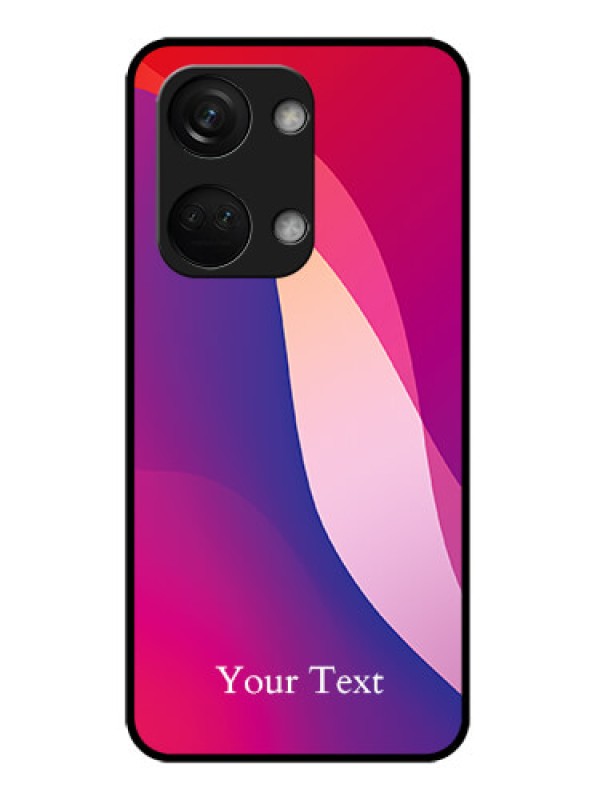 Custom OnePlus Nord 3 5G Personalized Glass Phone Case - Digital abstract Overlap Design