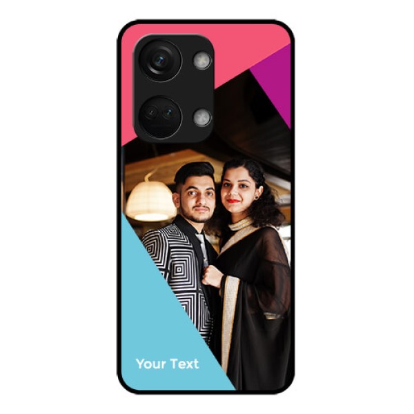 OnePlus Nord 3 5G Custom Glass Mobile Case - Stacked Triple colour Design OnePlus Nord 3 5G Custom Glass Mobile Case - Stacked Triple colour Design
