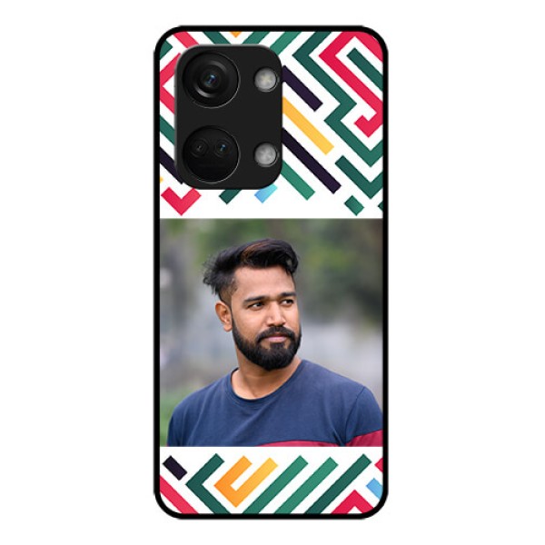OnePlus Nord 3 5G Personalized Glass Phone Case - Colorful Maze Pattern Design OnePlus Nord 3 5G Personalized Glass Phone Case - Colorful Maze Pattern Design