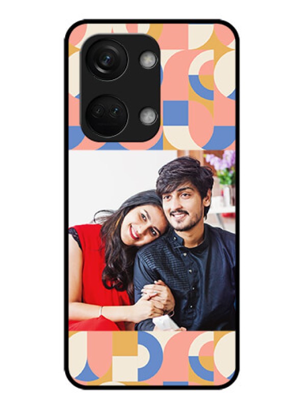 Custom OnePlus Nord 3 5G Photo Printing on Glass Case - Semi-circle Maze Pattern Design