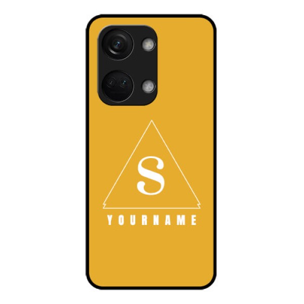 OnePlus Nord 3 5G Personalized Glass Phone Case - simple triangle Design OnePlus Nord 3 5G Personalized Glass Phone Case - simple triangle Design