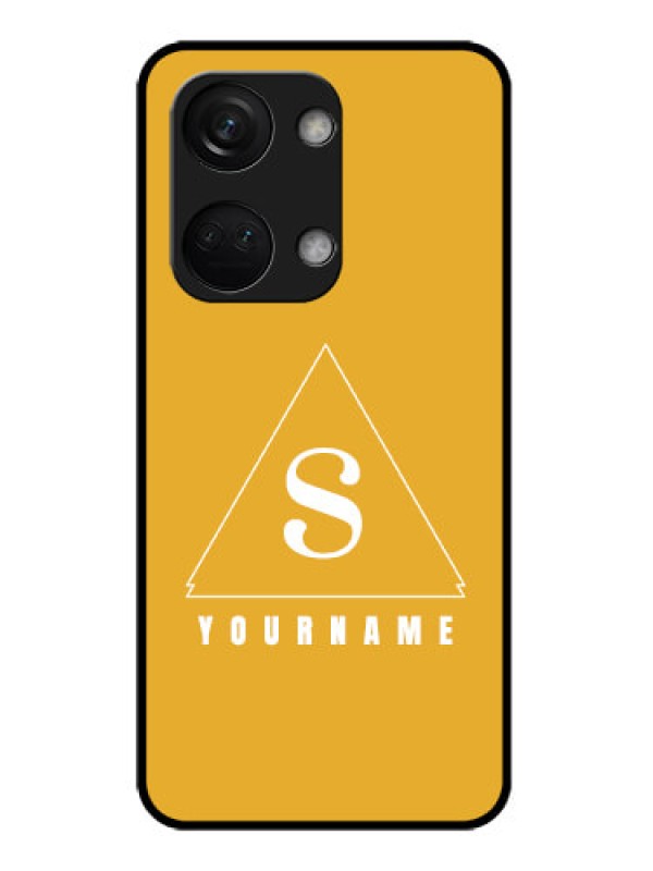 Custom OnePlus Nord 3 5G Personalized Glass Phone Case - simple triangle Design