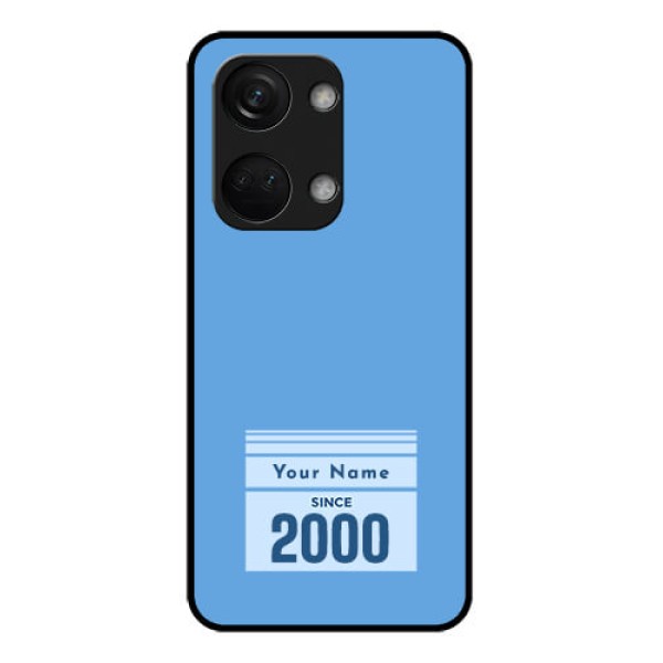 OnePlus Nord 3 5G Custom Glass Mobile Case - Custom Year of birth Design OnePlus Nord 3 5G Custom Glass Mobile Case - Custom Year of birth Design