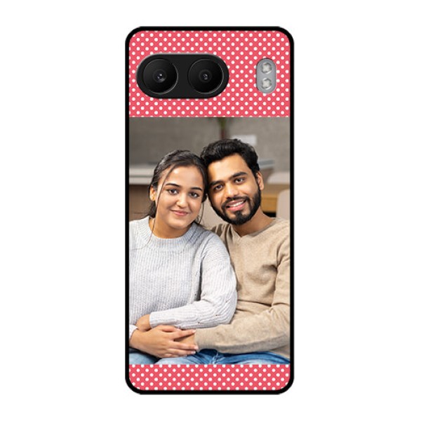 OnePlus Nord 4 5G Custom Glass Phone CaseWhite Dotted Design