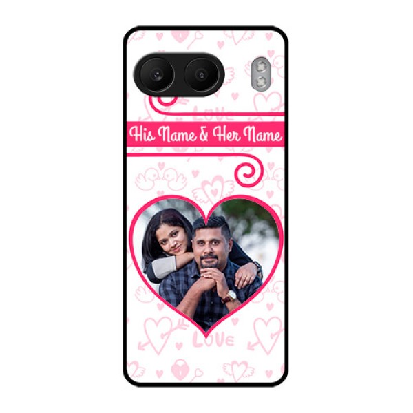 OnePlus Nord 4 5G Custom Glass Phone CaseHeart Shape Love Design