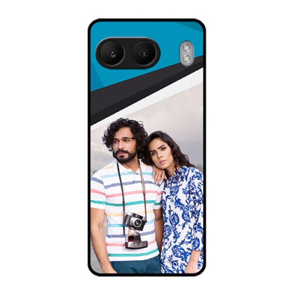 OnePlus Nord 4 5G Custom Glass Phone CaseSimple Pattern Photo Upload Design
