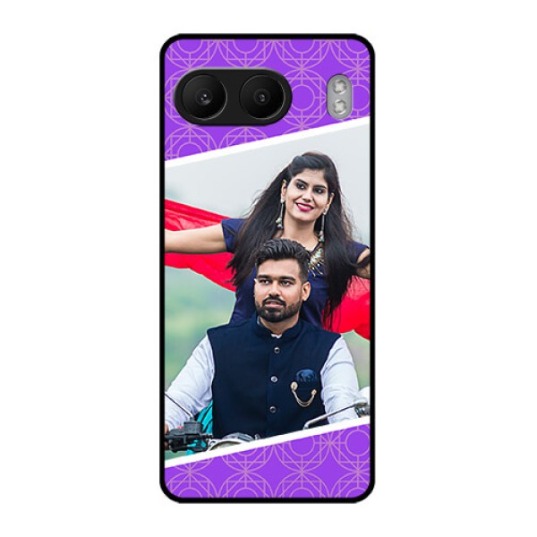 OnePlus Nord 4 5G Custom Glass Phone CaseViolet Color Pattern Design