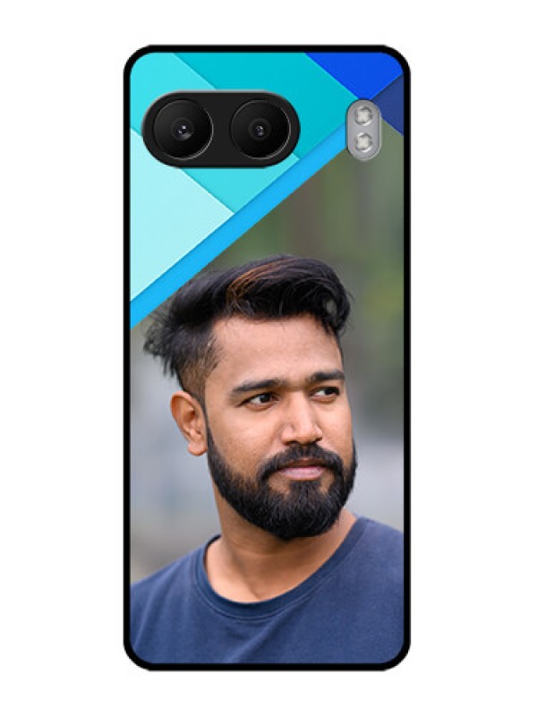 Custom OnePlus Nord 4 5G Custom Glass Phone CaseBlue Pattern Design