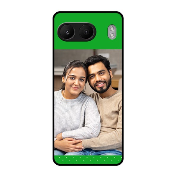 OnePlus Nord 4 5G Custom Glass Phone CaseGreen Pattern Design