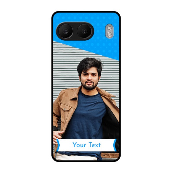 OnePlus Nord 4 5G Custom Glass Phone CaseSimple Blue Color Design