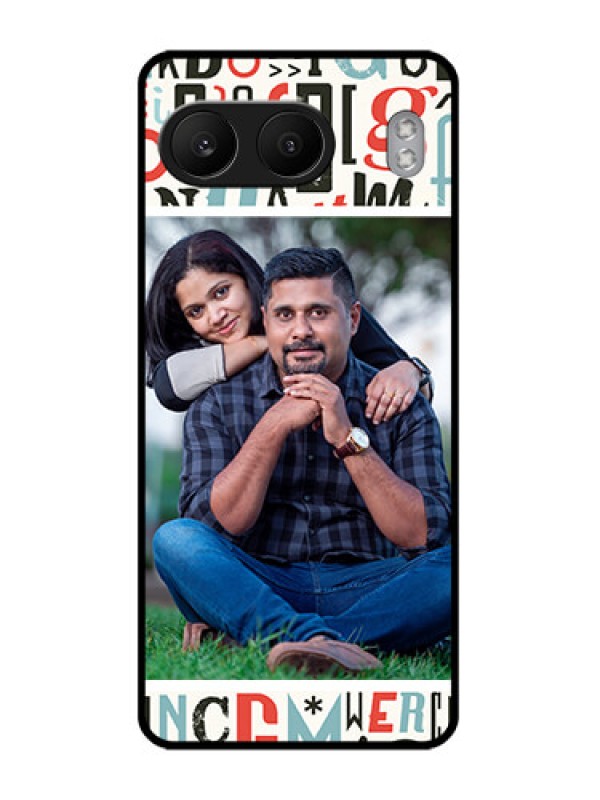 Custom OnePlus Nord 4 5G Custom Glass Phone CaseAlphabet Design