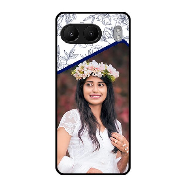 OnePlus Nord 4 5G Custom Glass Phone CaseClassy Floral Design