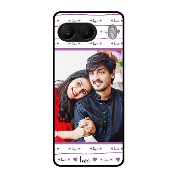 OnePlus Nord 4 5G Custom Glass Phone CaseCouples Heart Design