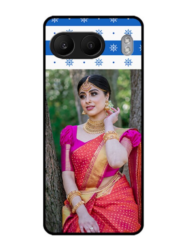 Custom OnePlus Nord 4 5G Custom Glass Phone CaseSnow Pattern Design