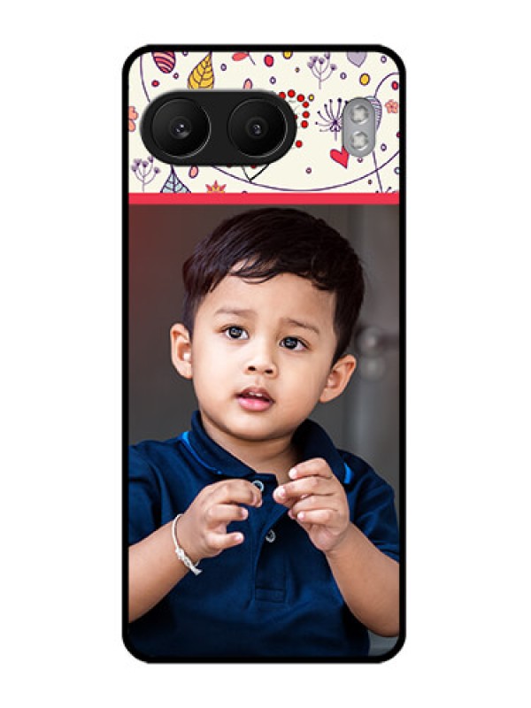 Custom OnePlus Nord 4 5G Custom Glass Phone CasePremium Floral Design