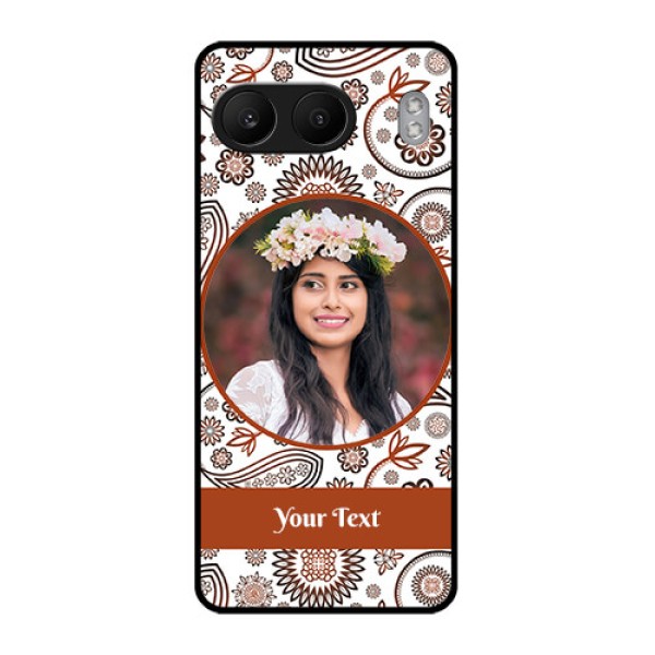 OnePlus Nord 4 5G Custom Glass Phone CaseAbstract Flower Design