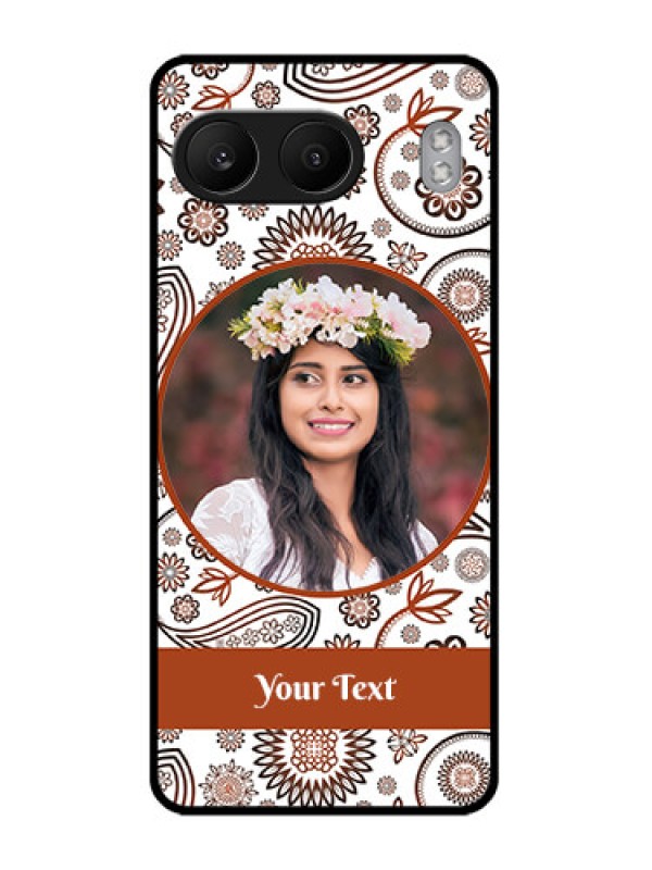 Custom OnePlus Nord 4 5G Custom Glass Phone CaseAbstract Flower Design