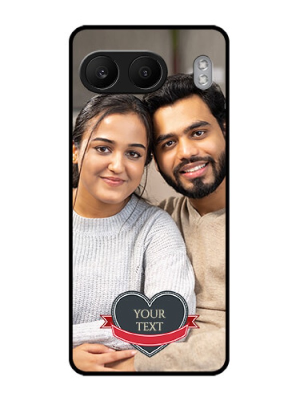 Custom OnePlus Nord 4 5G Custom Glass Phone CaseJust Married Couple Design