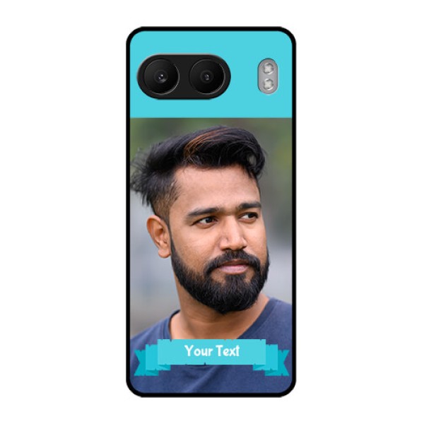 OnePlus Nord 4 5G Custom Glass Phone CaseBlue Color Design OnePlus Nord 4 5G Custom Glass Phone CaseBlue Color Design