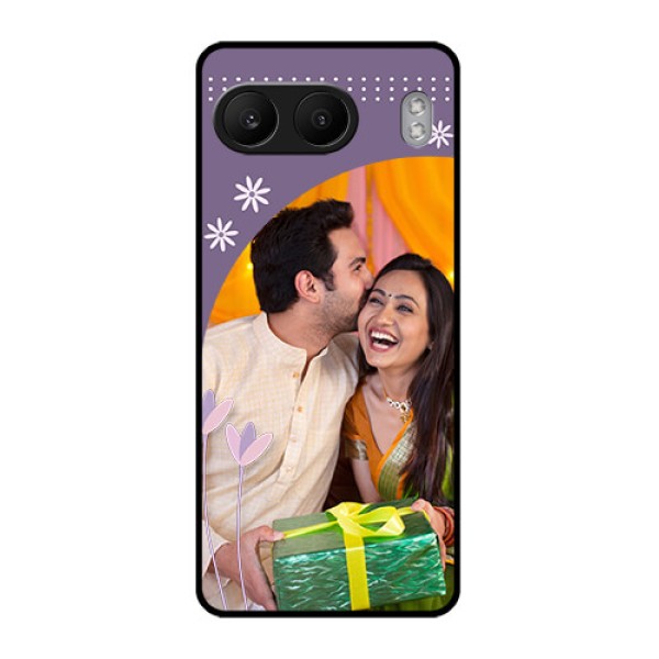 OnePlus Nord 4 5G Custom Glass Phone CaseLavender Flowers Design