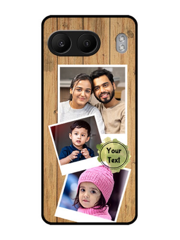 Custom OnePlus Nord 4 5G Custom Glass Phone CaseWooden Texture Design