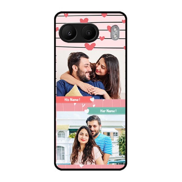 OnePlus Nord 4 5G Custom Glass Phone CasePhoto With Heart Design