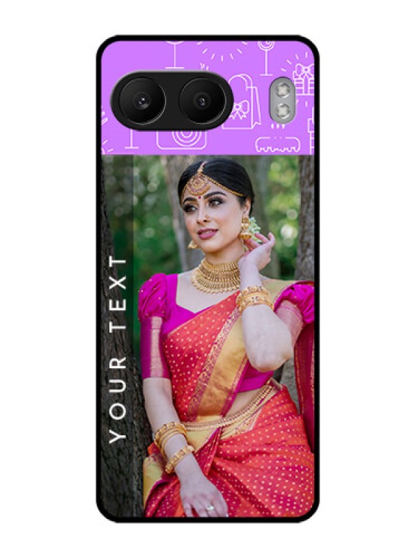 Custom OnePlus Nord 4 5G Custom Glass Phone CaseBirthday Icons Design