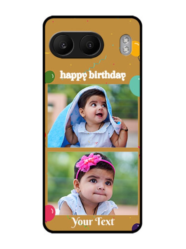 Custom OnePlus Nord 4 5G Custom Glass Phone CaseImage Holder With Birthday Celebrations Design