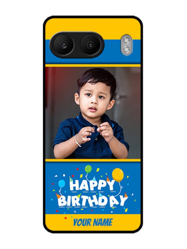 Custom OnePlus Nord 4 5G Custom Glass Phone CaseBirthday Wishes Design