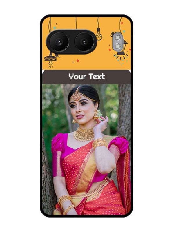 Custom OnePlus Nord 4 5G Custom Glass Phone CaseWith Family Picture And Icons