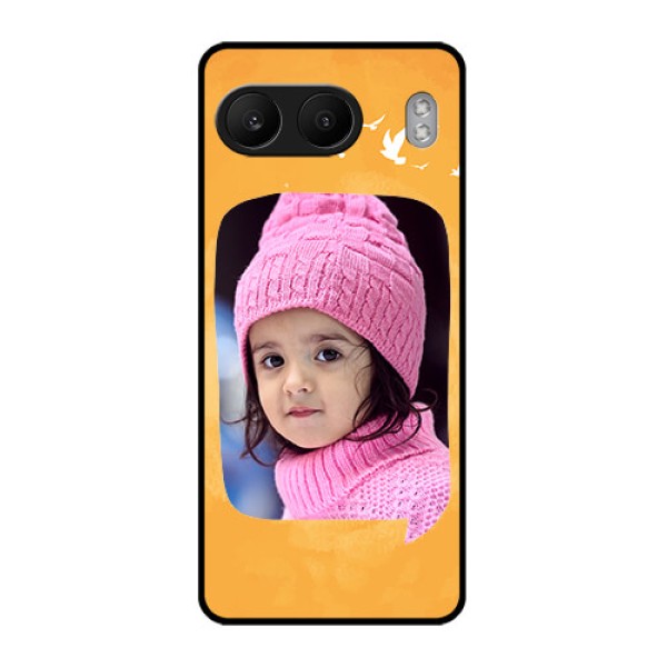 OnePlus Nord 4 5G Custom Glass Phone CaseWater Color Design With Bird Icons OnePlus Nord 4 5G Custom Glass Phone CaseWater Color Design With Bird Icons