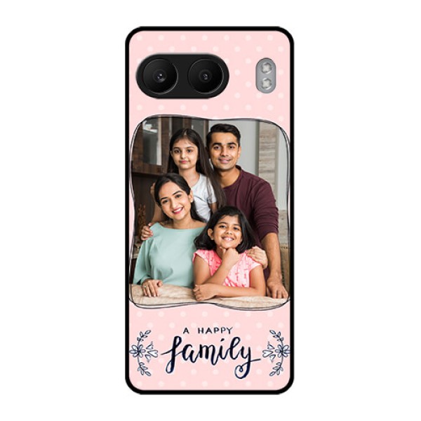 OnePlus Nord 4 5G Custom Glass Phone CaseFamily With Dots Design