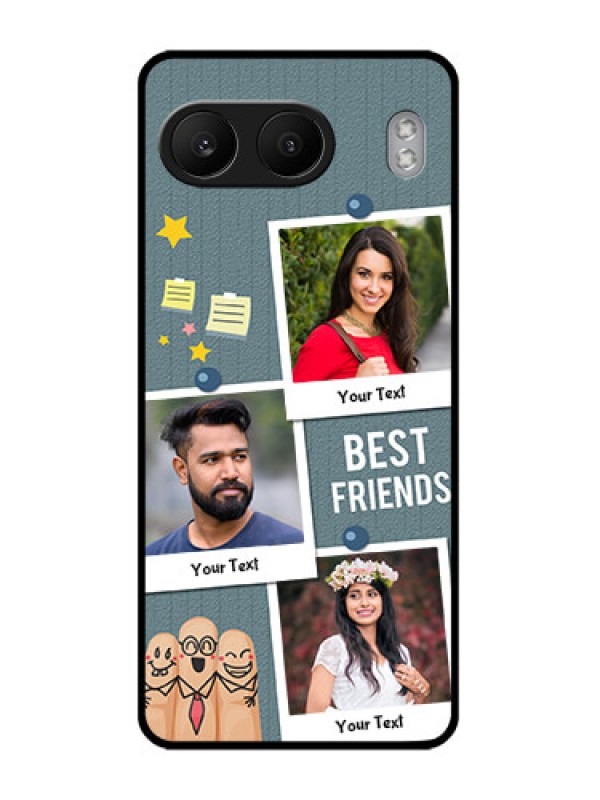 Custom OnePlus Nord 4 5G Custom Glass Phone CaseSticky Frames And Friendship Design