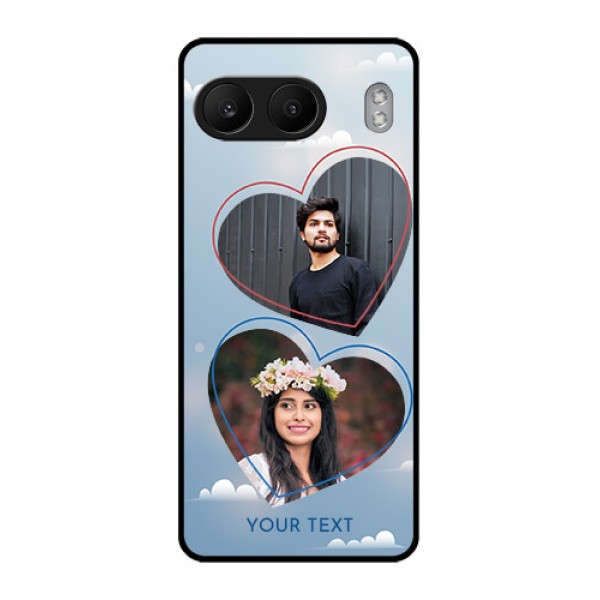 OnePlus Nord 4 5G Custom Glass Phone CaseBlue Color Couple Design OnePlus Nord 4 5G Custom Glass Phone CaseBlue Color Couple Design