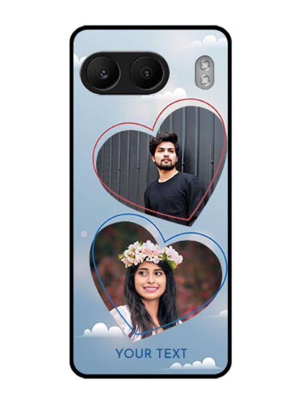 Custom OnePlus Nord 4 5G Custom Glass Phone CaseBlue Color Couple Design