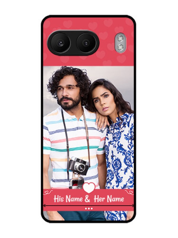 Custom OnePlus Nord 4 5G Custom Glass Phone CaseSimple Love Design