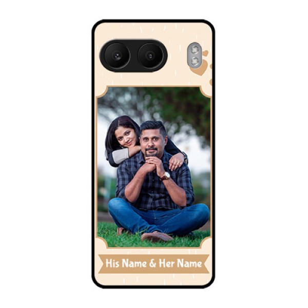 OnePlus Nord 4 5G Custom Glass Phone CaseWith Confetti Love Design OnePlus Nord 4 5G Custom Glass Phone CaseWith Confetti Love Design
