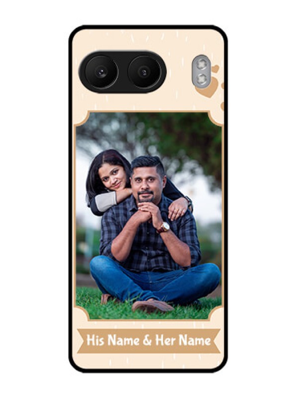 Custom OnePlus Nord 4 5G Custom Glass Phone CaseWith Confetti Love Design