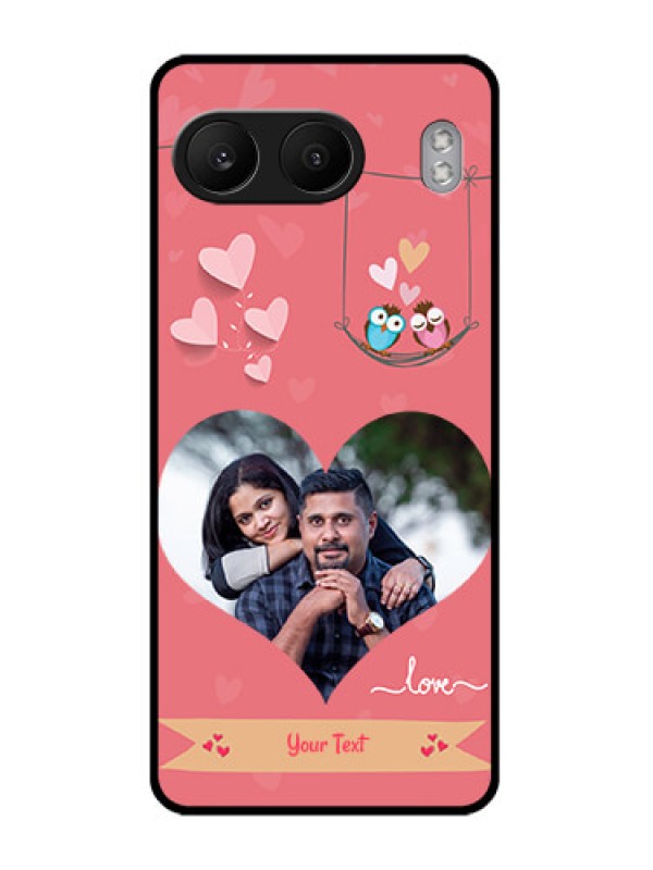 Custom OnePlus Nord 4 5G Custom Glass Phone CasePeach Color Love Design