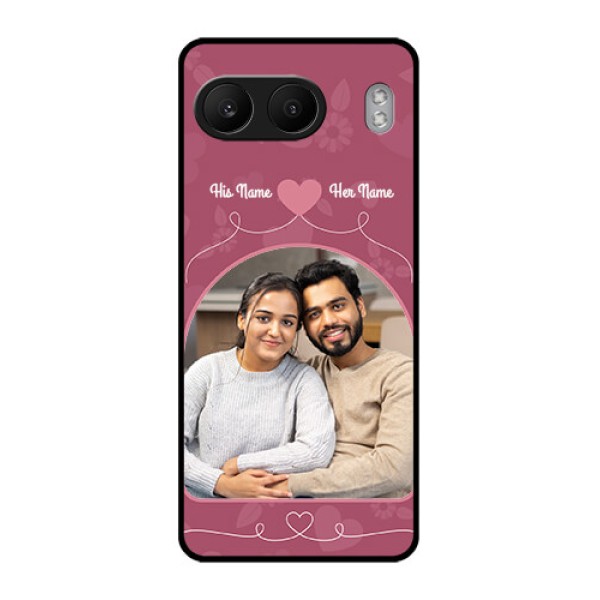 OnePlus Nord 4 5G Custom Glass Phone CaseLove Floral Design