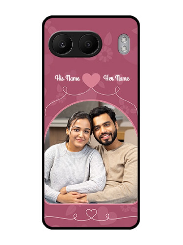 Custom OnePlus Nord 4 5G Custom Glass Phone CaseLove Floral Design