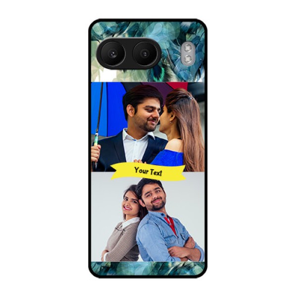 OnePlus Nord 4 5G Custom Glass Phone CaseImage With Boho Peacock Feather Design