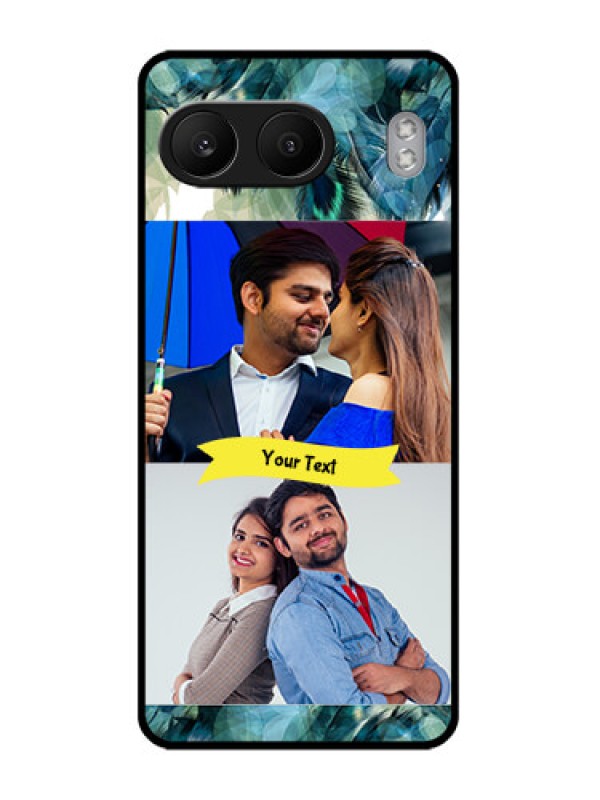 Custom OnePlus Nord 4 5G Custom Glass Phone CaseImage With Boho Peacock Feather Design