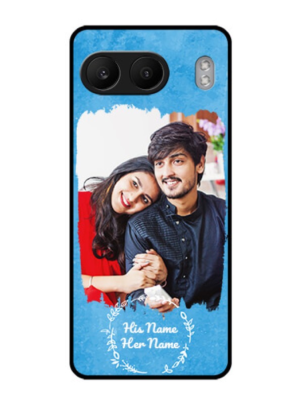 Custom OnePlus Nord 4 5G Custom Glass Phone Case - Blue Color Vintage Design