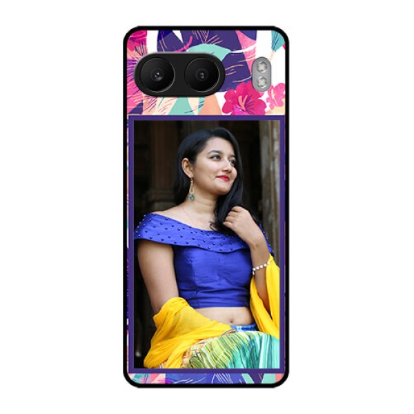 OnePlus Nord 4 5G Custom Glass Phone CaseAbstract Floral Design