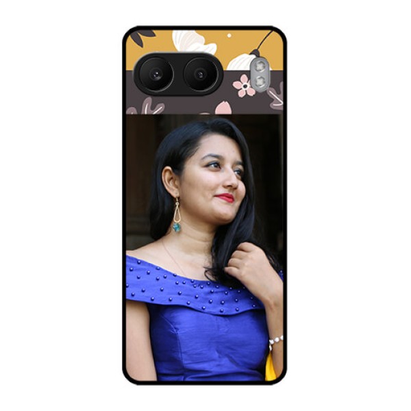 OnePlus Nord 4 5G Custom Glass Phone CaseStylish Floral Design