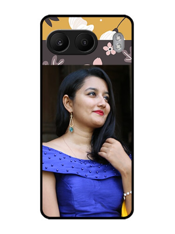 Custom OnePlus Nord 4 5G Custom Glass Phone CaseStylish Floral Design